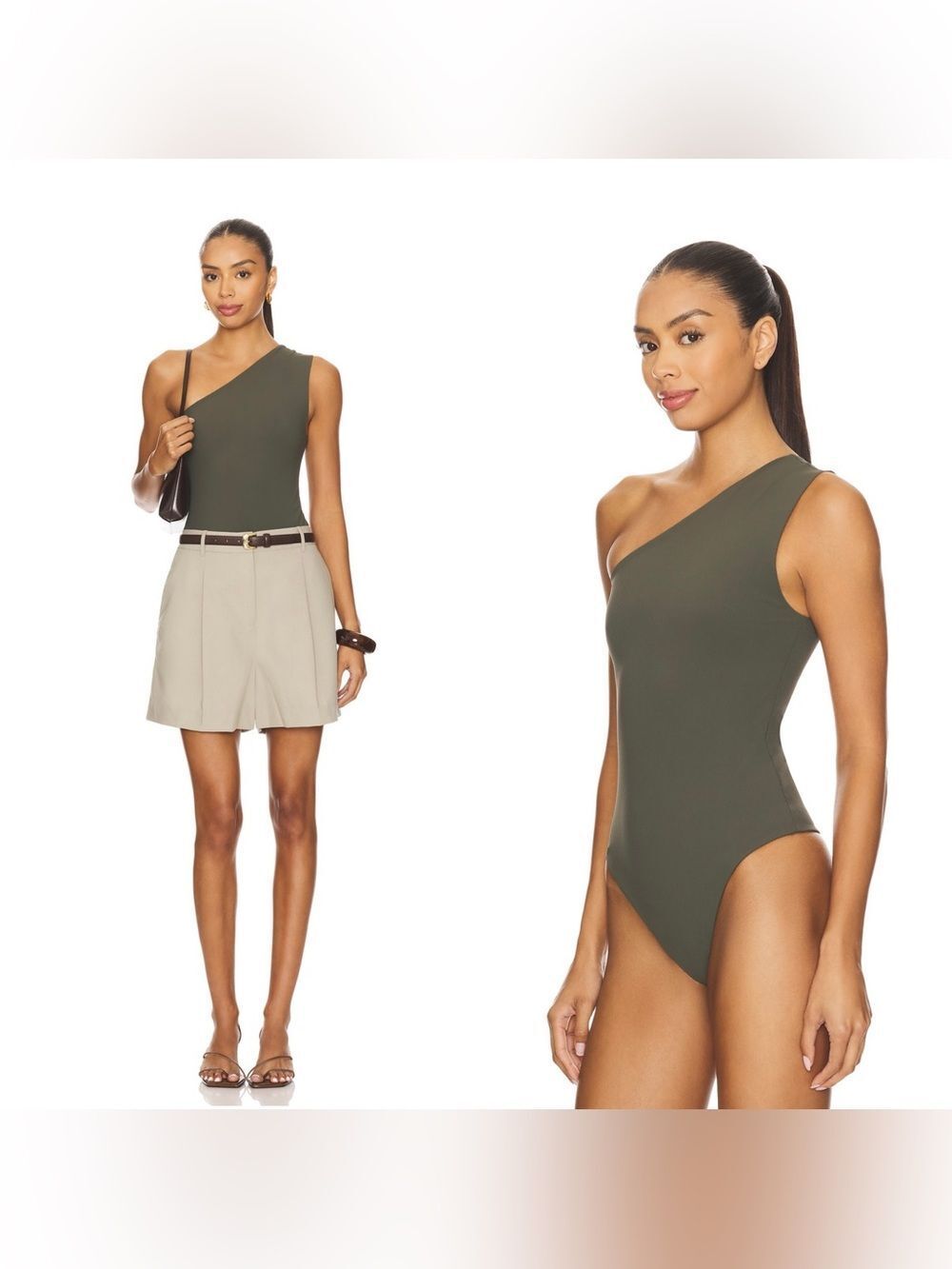 NWT EAVES Jino Bodysuit in Army Green